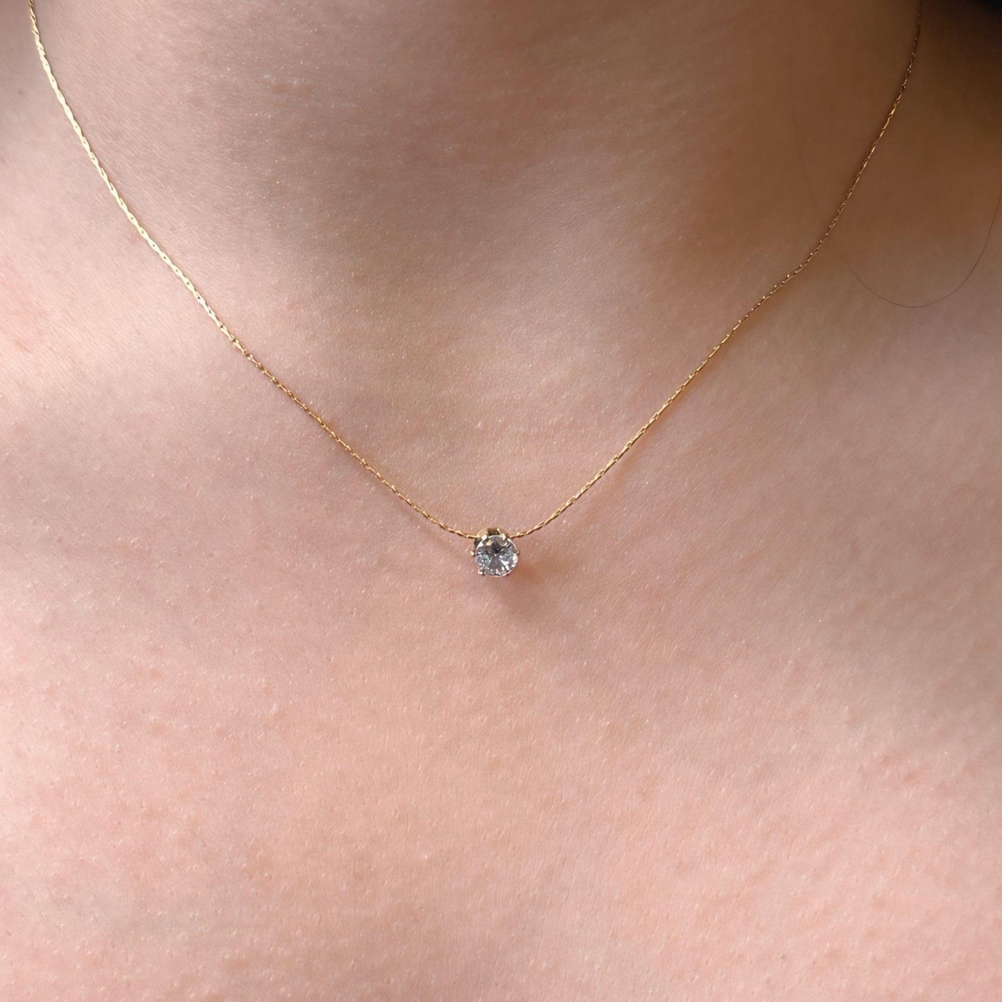 Sparkle Solitaire Necklace