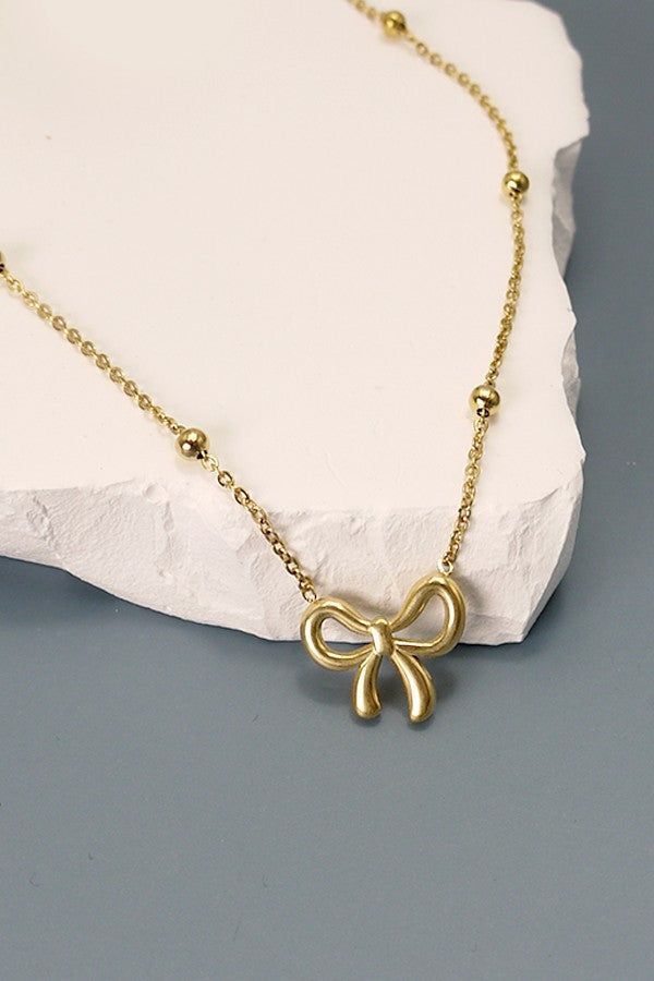 Bowtie Necklace